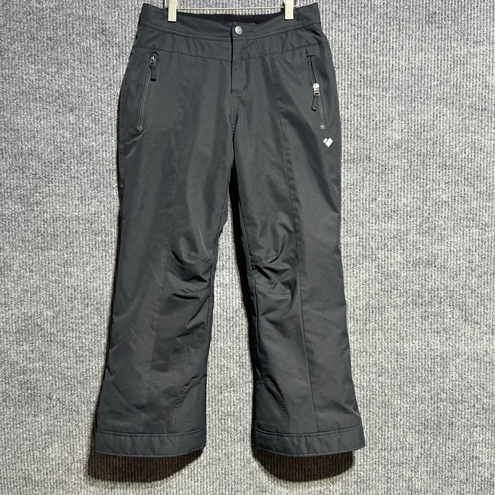 Obermeyer Snow Pants Youth L 14-16 Black Ski Trousers Insulated Extended Wear